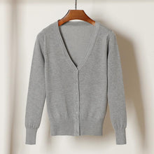 Load image into Gallery viewer, Fashion Knit Sweater Small Fine Wool Cardigan Sweater
