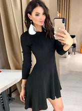 Load image into Gallery viewer, Sexy Long Sleeve Slim Solid Women Sweaters Dress
