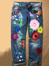 Load image into Gallery viewer, New Fashion Printed Demin Trousers
