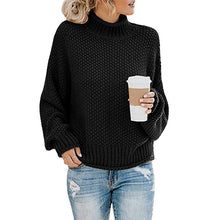 Load image into Gallery viewer, Sweater thick thread turtleneck pullover
