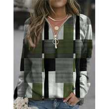 Load image into Gallery viewer, Women&#39;s Tops Checkered Sweatshirt Fleece Jackets
