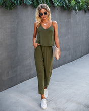Load image into Gallery viewer, Women&#39;s Halter Solid Color Pocket Jumpsuit
