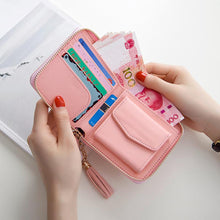 Load image into Gallery viewer, Square Zipper Wallet Ladies Coin Purse
