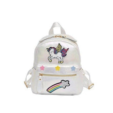 Load image into Gallery viewer, New Fashion Unicorn Cartoon Laser Sequins Unicorn Holographic Backpacks
