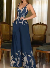 Load image into Gallery viewer, Slim-fit Straight-leg Positioning Printed Jumpsuit With Suspenders

