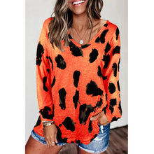 Load image into Gallery viewer, Loose long sleeve printed T-Shirt Top
