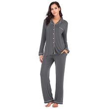 Load image into Gallery viewer, Comfortable Long sleeved Pants Pajamas Modal Home Ladies Suit

