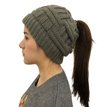 Charger l&#39;image dans la galerie, Winter Knnited Ponytail Hats For Women
