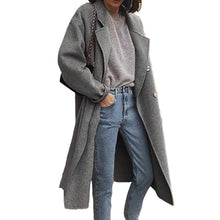Load image into Gallery viewer, Ladies Double-sided Woolen Coat
