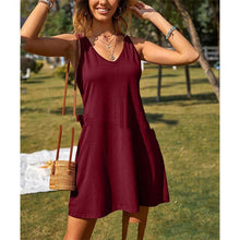 Load image into Gallery viewer, New Women&#39;s Solid Color Tank Top Casual Oversized Loose Fitting Dress
