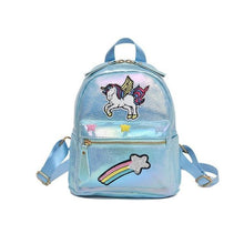Load image into Gallery viewer, New Fashion Unicorn Cartoon Laser Sequins Unicorn Holographic Backpacks
