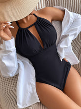 Load image into Gallery viewer, Women&#39;s Sexy Solid Color Round Neck One-piece Swimsuit
