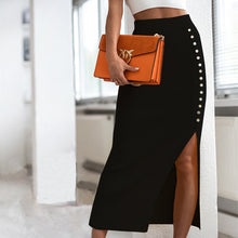 Load image into Gallery viewer, Women&#39;s Fashion Pit Strip Rib Temperament Skirt

