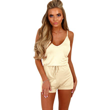 Load image into Gallery viewer, Women&#39;s Casual Jumpsuit Shorts With Suspenders
