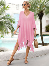 Load image into Gallery viewer, Women&#39;s Fashion Loose Tassel Hollow Beach Swimsuit Cover-ups
