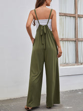 Load image into Gallery viewer, Strap High Waist Casual Wide Leg Jumpsuit
