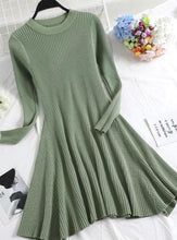 Load image into Gallery viewer, Sexy Long Sleeve Slim Solid Women Sweaters Dress
