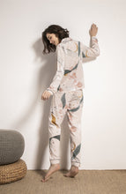 Load image into Gallery viewer, Thin Cotton Silk Long-sleeved Trousers Sleepwear
