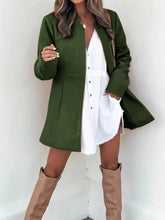 Charger l&#39;image dans la galerie, Clean Color Slim Long Sleeve Pocket Women&#39;s Coat
