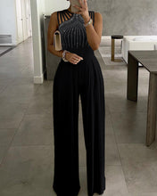 Load image into Gallery viewer, Women&#39;s Rivet Hollow Hollow Wide Leg Jumpsuit
