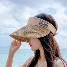 Load image into Gallery viewer, Women&#39;s Personalized Korean Style Straw Sun Hat
