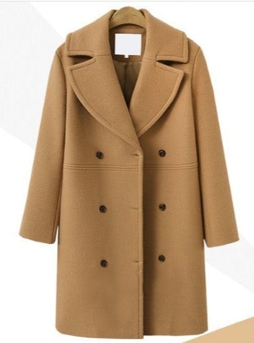 Plus-size Woolen Overcoats For Women's Wear