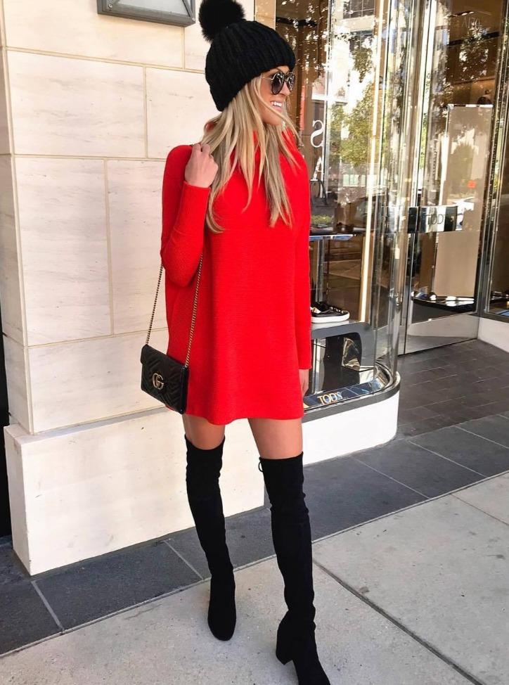 Elegant Middle Waist Long Sleeve Wave Point Sweaters