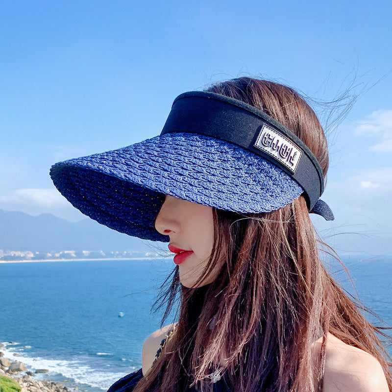 Women's Personalized Korean Style Straw Sun Hat