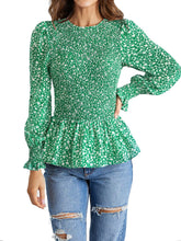 Load image into Gallery viewer, Long Sleeve Tunic Printed Shirt Top
