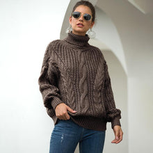 Load image into Gallery viewer, Women&#39;s Turtleneck Cotton Blended Sweater
