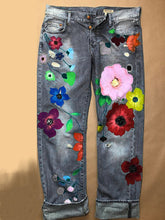 Load image into Gallery viewer, New Fashion Printed Demin Trousers
