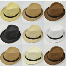 Charger l&#39;image dans la galerie, Summer Hats Men&#39;s Summer Casual Trend Hat Female Outdoor Trip Sunshade Straw Hats
