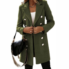 Charger l&#39;image dans la galerie, Women&#39;s Long-sleeved Suit Collar Double-breasted Coat
