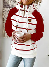 Load image into Gallery viewer, Fashion Striped Color-Blocking Long-Sleeved Hoodies
