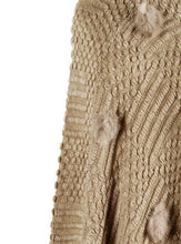 Load image into Gallery viewer, Elegant Plain Round V-neck Tassel Sweater

