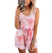 Load image into Gallery viewer, Tie Dyed Casual Tank Top One Piece Shorts

