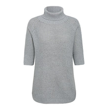 Load image into Gallery viewer, Half-sleeved women&#39;s waist split sweater
