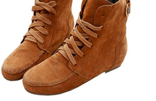 Load image into Gallery viewer, Round-toe Lace-up Foreign Trade Plus Size 43 Spot Women&#39;s Boots

