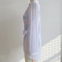 Load image into Gallery viewer, Beach Holiday Swimwear Women&#39;s Mesh Mask Shirt
