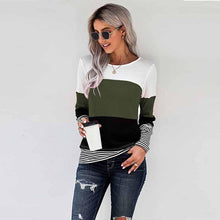 Load image into Gallery viewer, New Style Pullover Knitted Sweater Stitching Top Women Trendy T-Shirt
