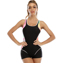 Load image into Gallery viewer, Women&#39;s Sports One Piece Swimsuit Conservative Color Blocking
