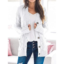 Load image into Gallery viewer, V-neck Long-sleeved Cardigans Sweater Coat
