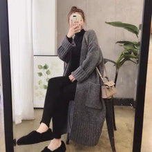 Load image into Gallery viewer, Loose And Lazy Style Mid-length Thick Sweater
