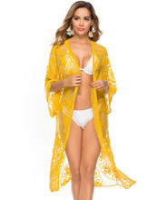 Load image into Gallery viewer, Ladies Lace Mesh Bikini Outer Cardigan Cover Ups
