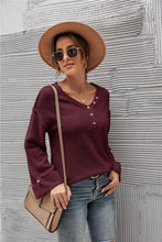 Load image into Gallery viewer, Acrylic Fall Winter Solid Color Pullover Ladies Sweater
