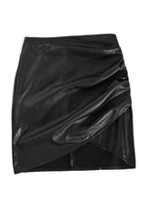 Charger l&#39;image dans la galerie, New Rules All-match Bag Hip Bust PU Leather Skirt Women
