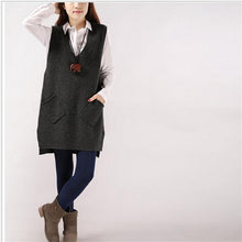 Load image into Gallery viewer, V-neck Vest Knit Sleeveless Sweater

