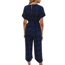 Load image into Gallery viewer, Women&#39;s printed V-neck pocket overalls
