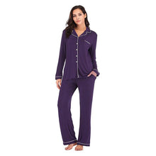 Load image into Gallery viewer, Comfortable Long sleeved Pants Pajamas Modal Home Ladies Suit
