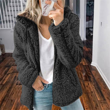 Load image into Gallery viewer, Women&#39;s Casual Hooded Woolen Coat

